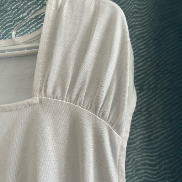 MARBLE white dressy muscle top - XL- new or like new - Picture 2 of 9